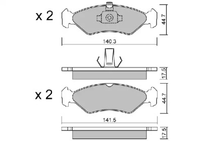 Запчасти для ТО AISIN для MAZDA 121 III (JASM, JBSM) 1.8 D